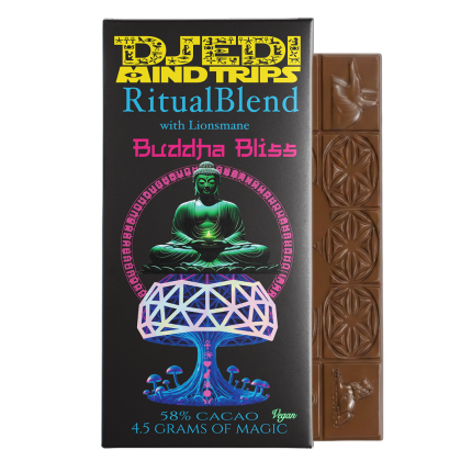 Buddha Bliss Vegan Magic Mushroom Chocolate Bar