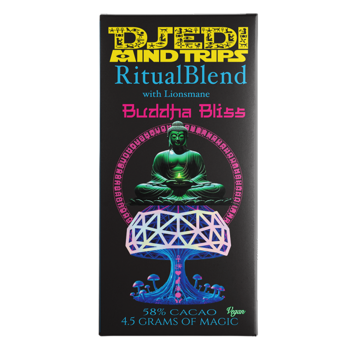 Buddha Bliss Vegan Magic Mushroom Chocolate Bar - Image 3