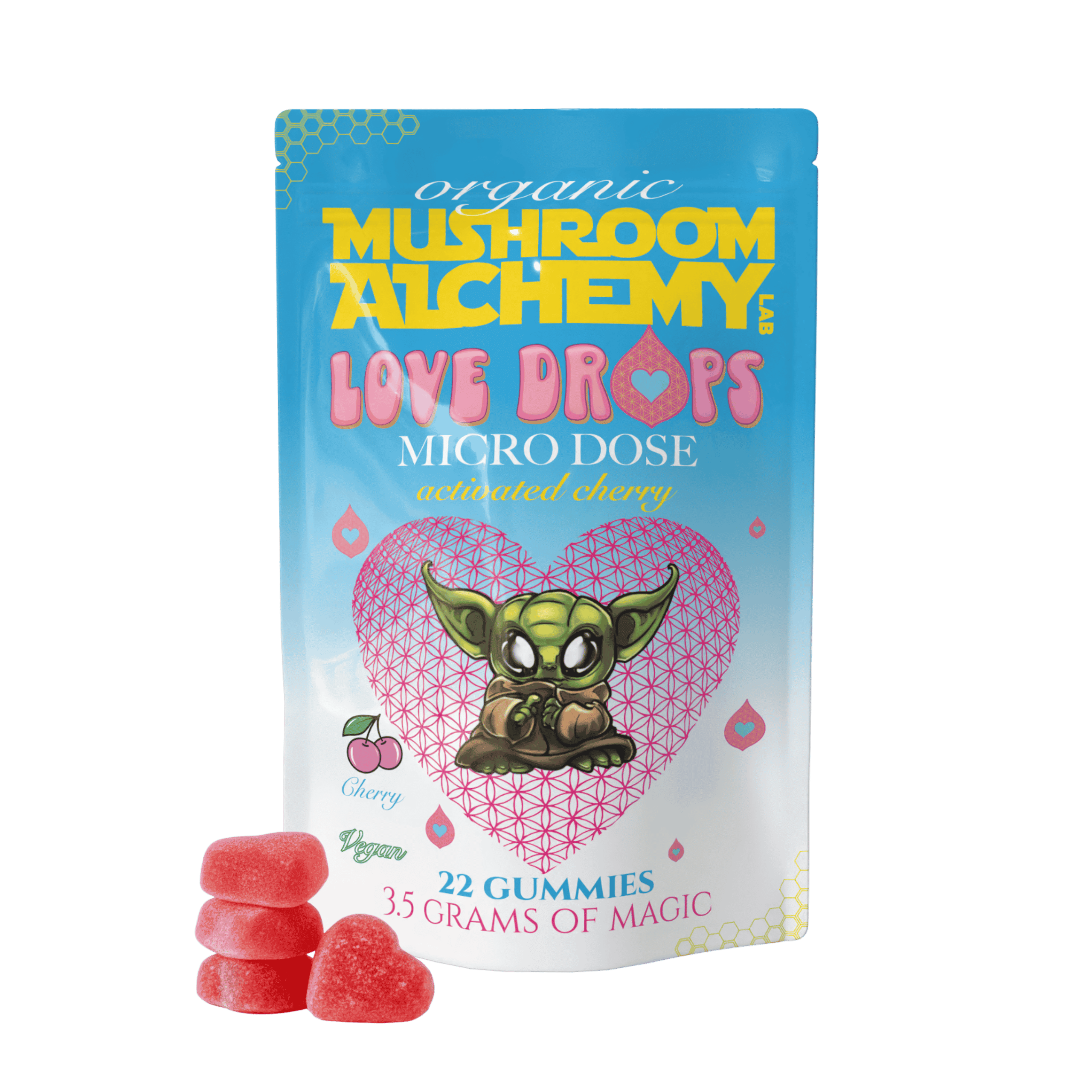 Love Drops Gummies_ultra_optimized Love Drop Microdose Magic Mushroom Gummies - Image 1