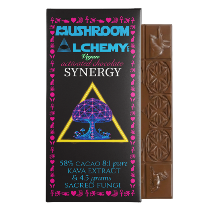 Synergy Vegan Magic Mushroom Kava Chocolate Bar