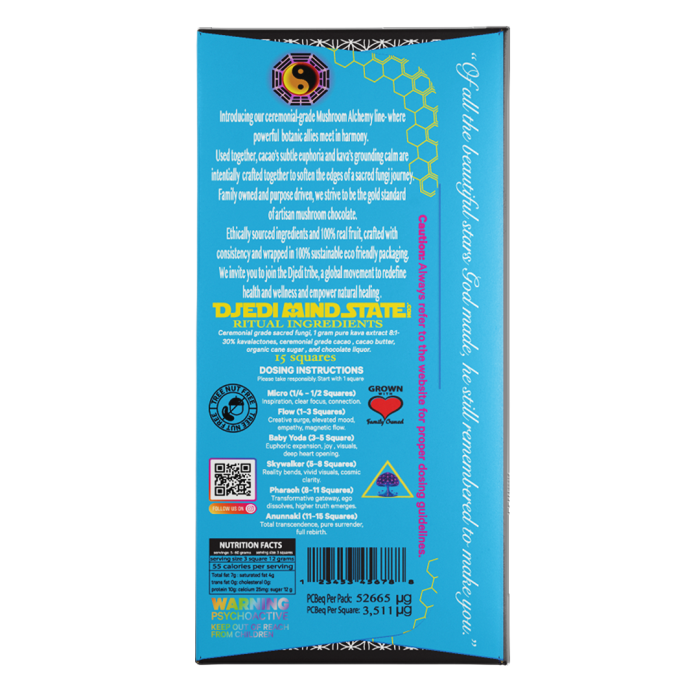 Synergy Vegan Magic Mushroom Kava Chocolate Bar - Image 2
